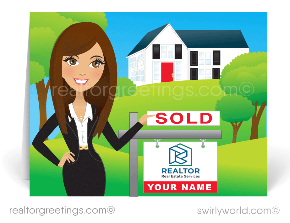 "Just Sold" Thank You Note Cards for Realtors