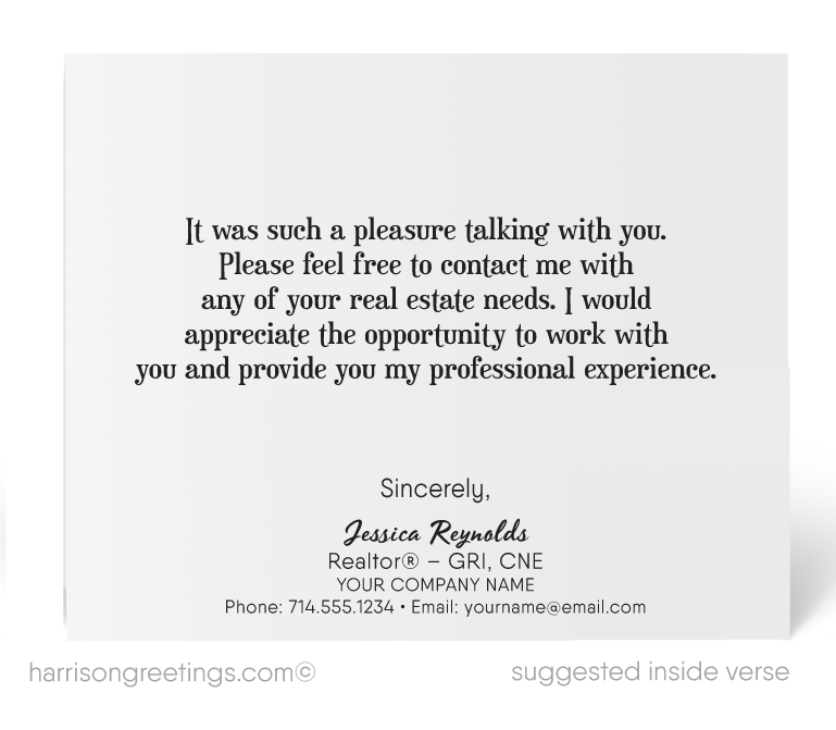 Cute Retro Modern Note Cards for Realtors