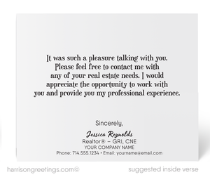 Cute Retro Modern Note Cards for Realtors