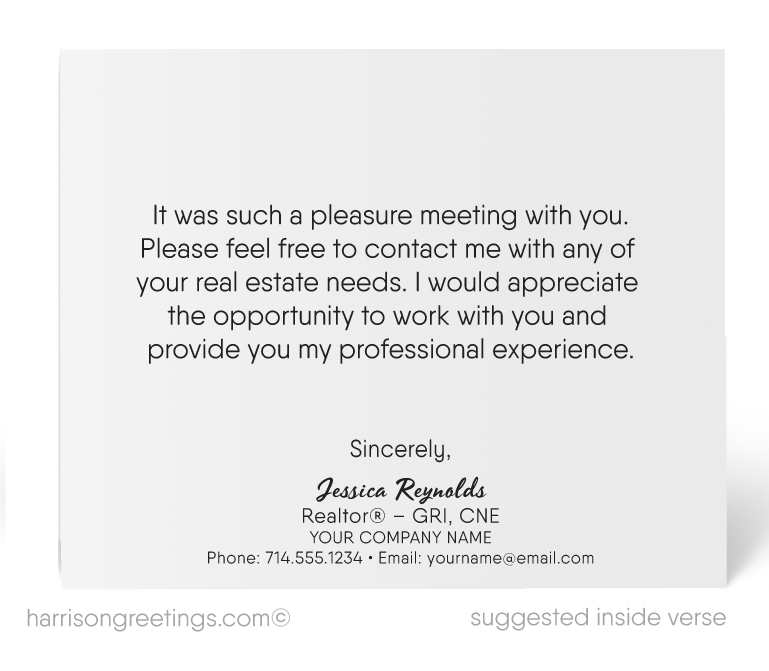 Retro Modern Note Cards for Realtors