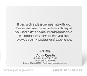 Retro Modern Note Cards for Realtors