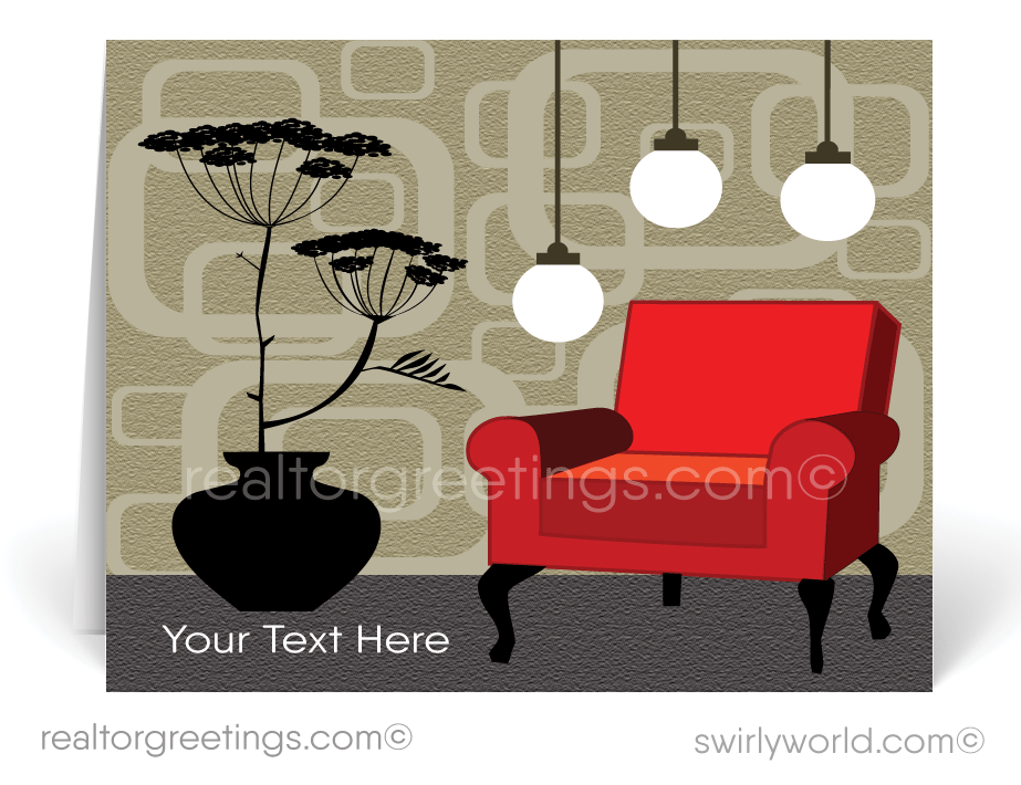 Retro Modern Note Cards for Realtors