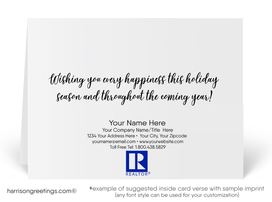Unique Realtor Holiday Christmas Cards