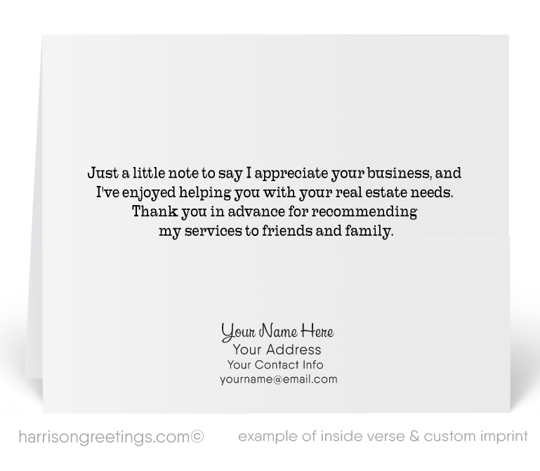 Referral Thank You Cards For Realtors