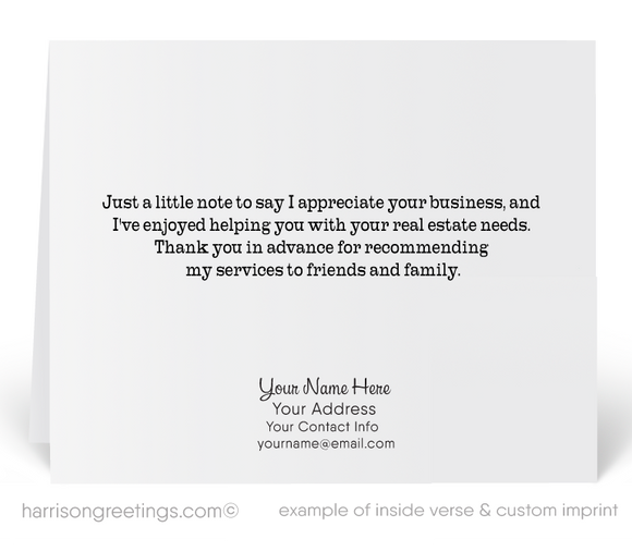 Referral Thank You Cards For Realtors