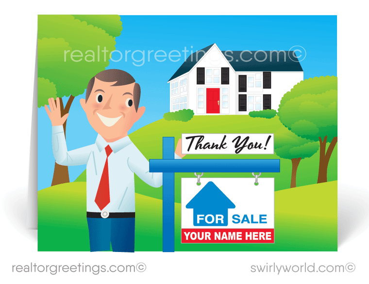 "Thank You For Listing With Me" Cards for Realtors