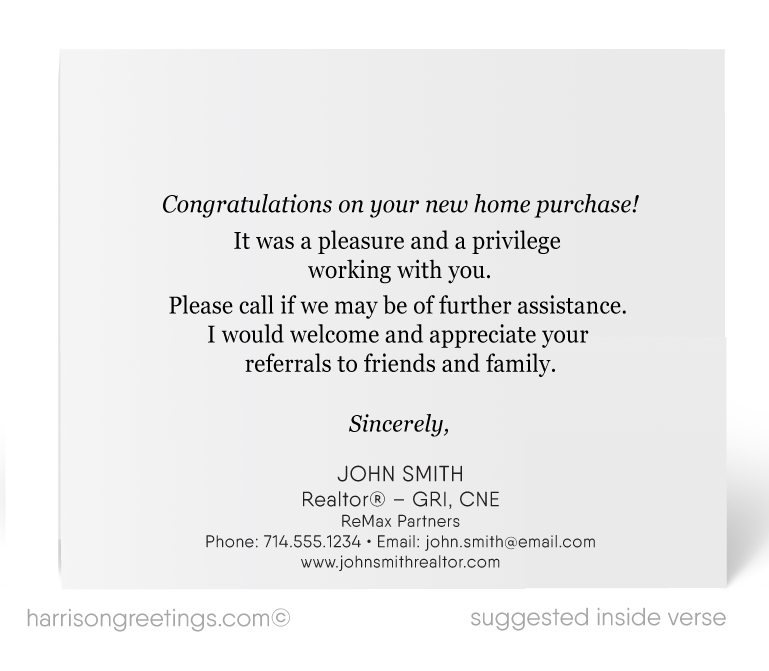 "Just Sold" Thank You Note Cards for Realtors