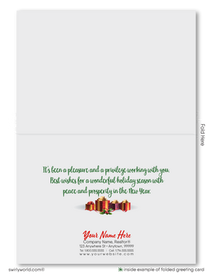 Real Estate Agent Client Holiday Greeting Cards for Realtors® 