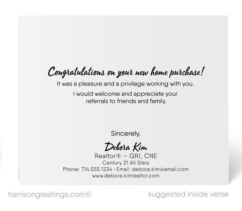 Thank You Cards For Realtors to Clients