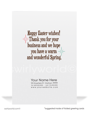Humorous Easter Bunny Card for Customers