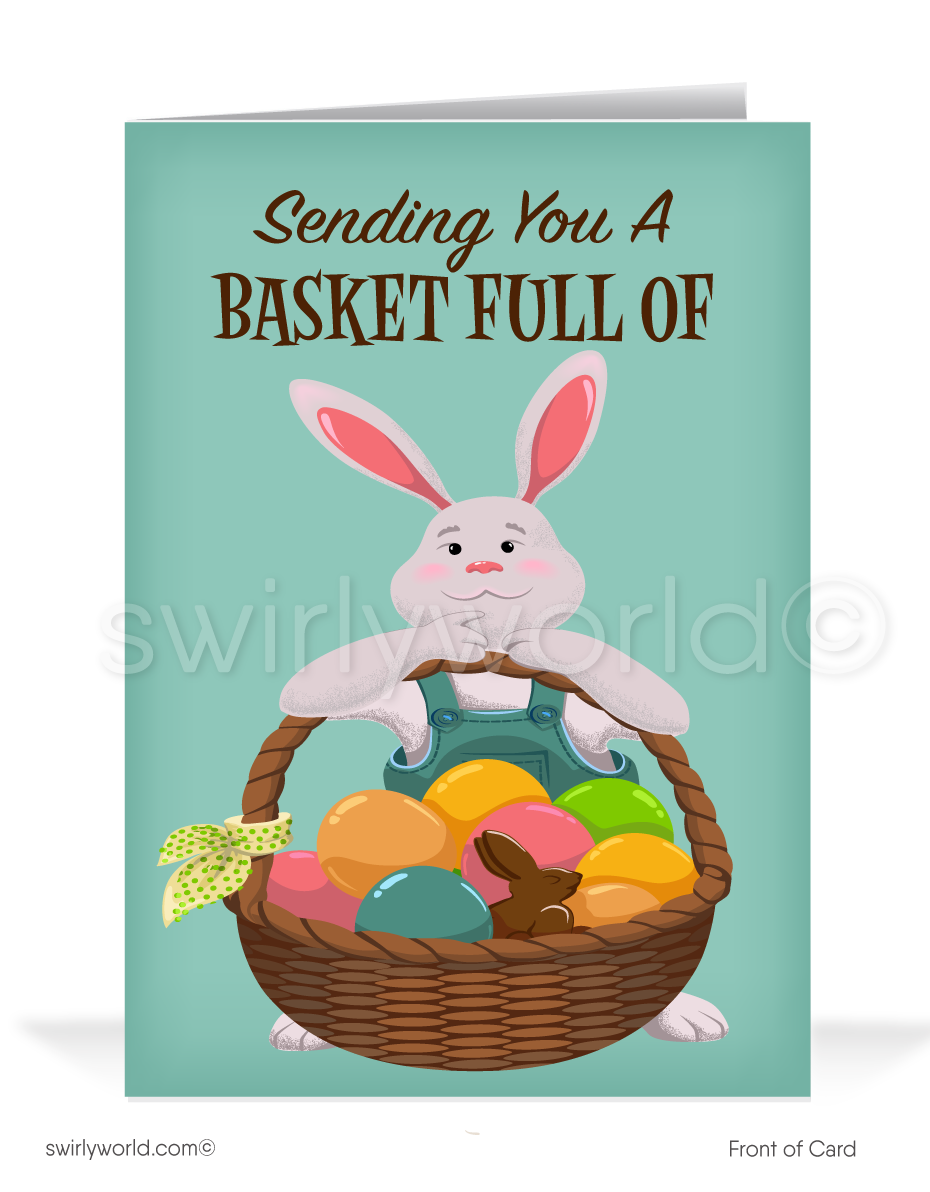 Funny Humorous Cartoon Happy Easter cards for Business.