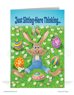 unny Business Easter Bunny Cards for Customers.