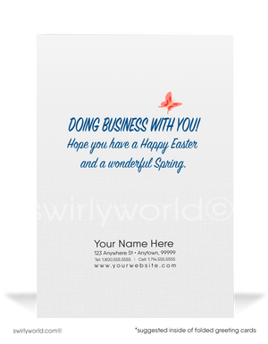 Business Funny Happy Easter Cards for Customers