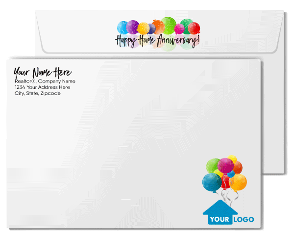 Happy House-A-Versary Home Anniversary for Clients from Realtor® Real Estate Agent