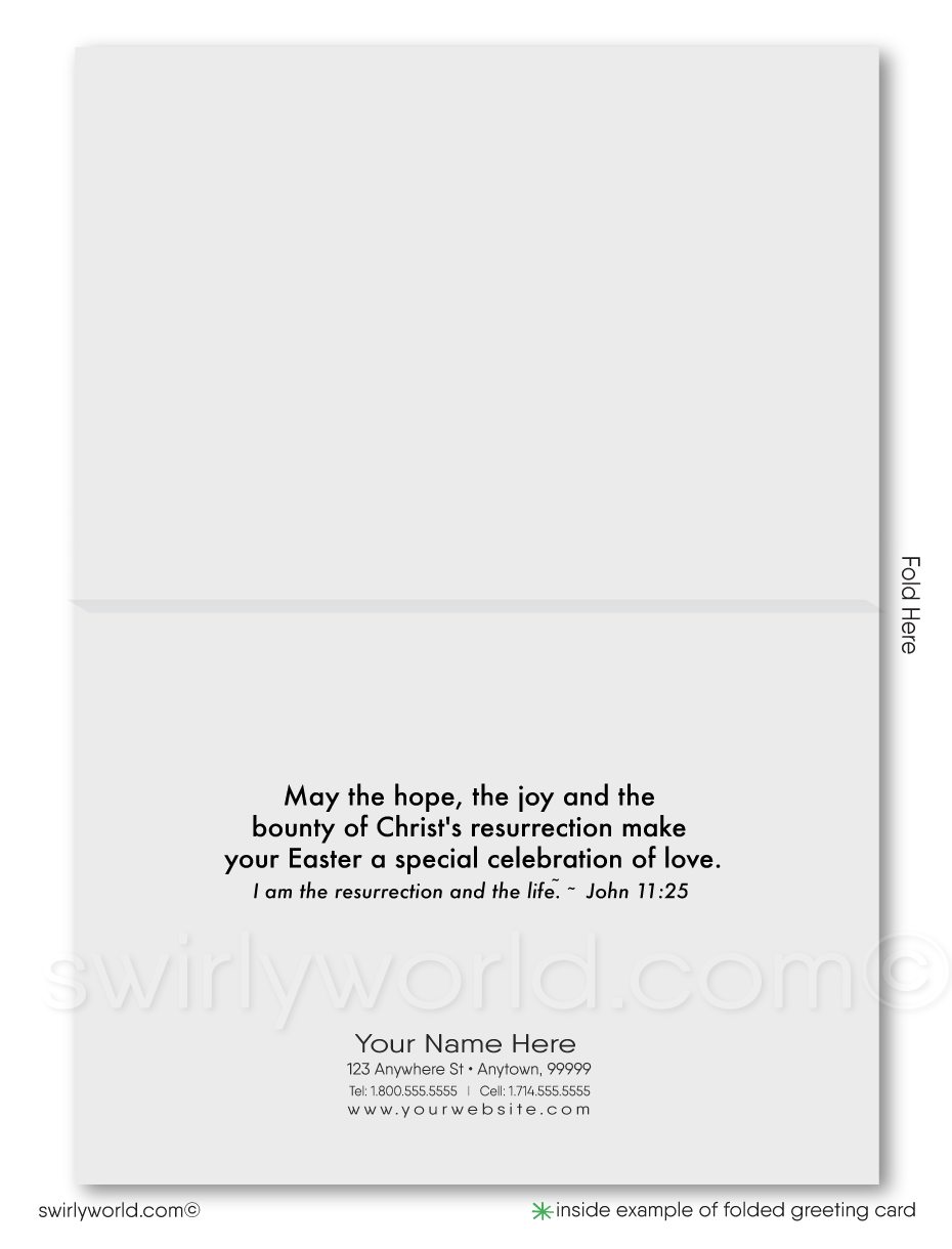 Religious Christian Happy Easter Service Greeting Cards
