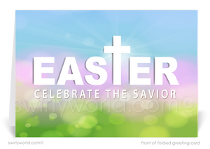 Religious Christian Happy Easter Service Greeting Cards