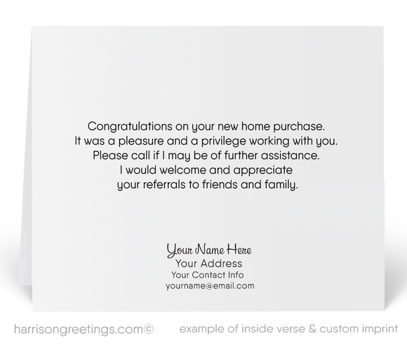 Retro Modern Thank You Cards For Realtors