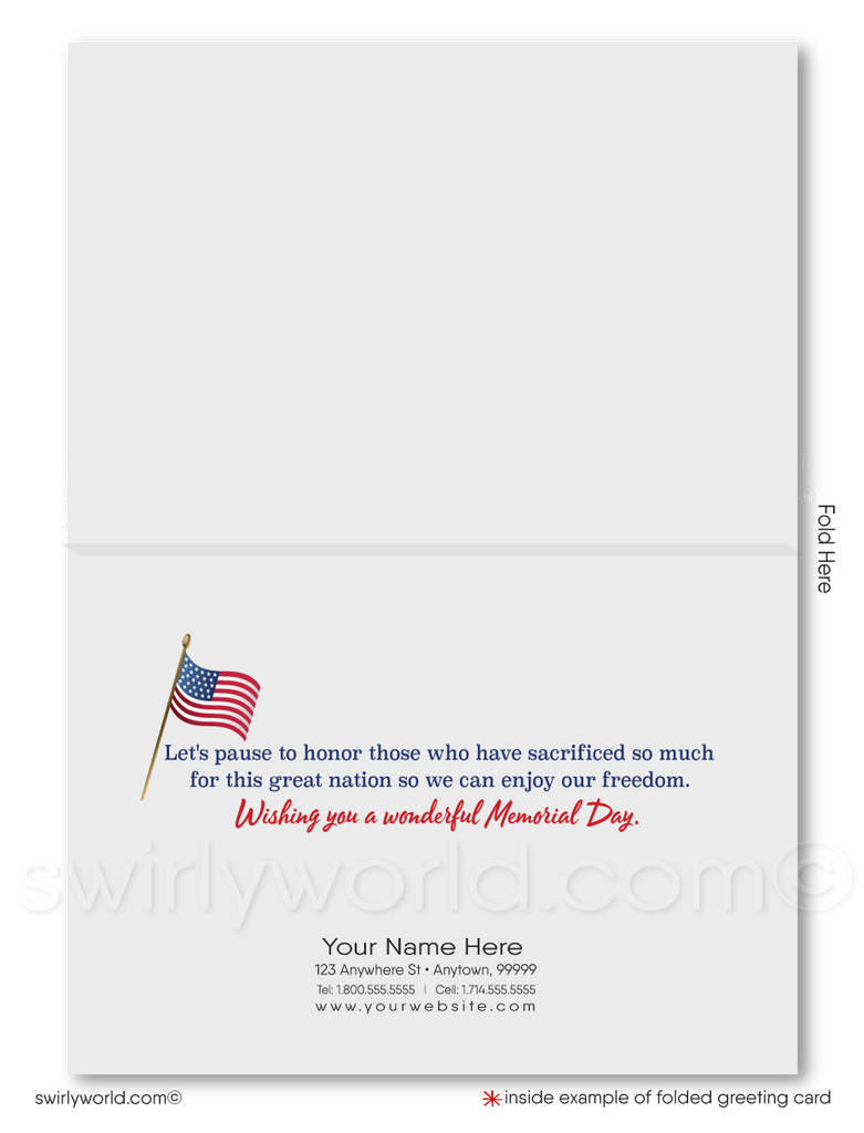 Honor Those Who Serve Happy Memorial Day Cards