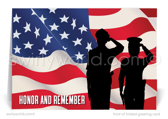 Honor Those Who Serve Happy Memorial Day Cards