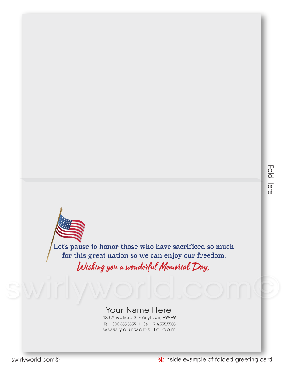 American Flag Postcards - 40-Pack Patriotic Postcards Set, All Occasion Postcards Bulk, Blank on The Inside, 4 x 6 Inches