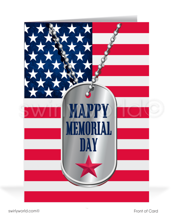 Happy Memorial Day Greeting Cards for Customers