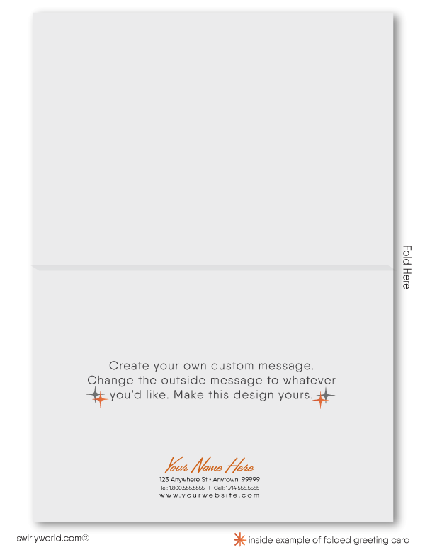 Eames Mid-Century Modern Eichler Thank You Note Cards for Architects Designers.