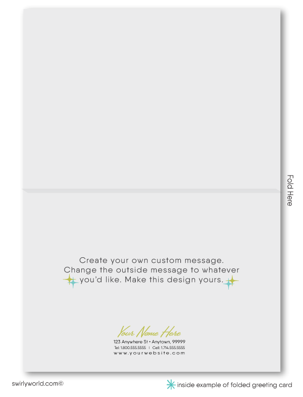 Eames Mid-Century Modern Eichler Thank You Note Cards for Architects Designers.