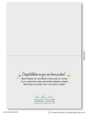 Retro Modern Palm Springs Mid-Century Modern Interior Design Note Cards