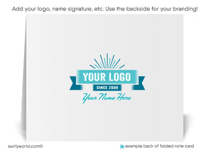 Retro Mid-Century Home Modern Style Thank You Note Cards for Realtors