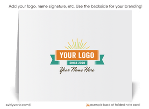 Atomic Mid-Century Modern Starburst Retro Mod Thank You Note Cards