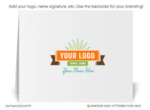 Retro Atomic Mid-Century Modern Style Thank You Note Cards