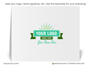 Atomic Mod Mid-Century Modern Retro Style Thank You Note Cards