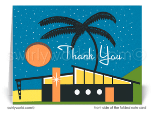 Palm Springs Mid-Century Modern Eichler Thank You Note Cards for Architects Designers.