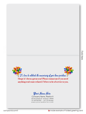 Digital Happy Home Anniversary House-a-Versary Cards From Your Local Realtor®