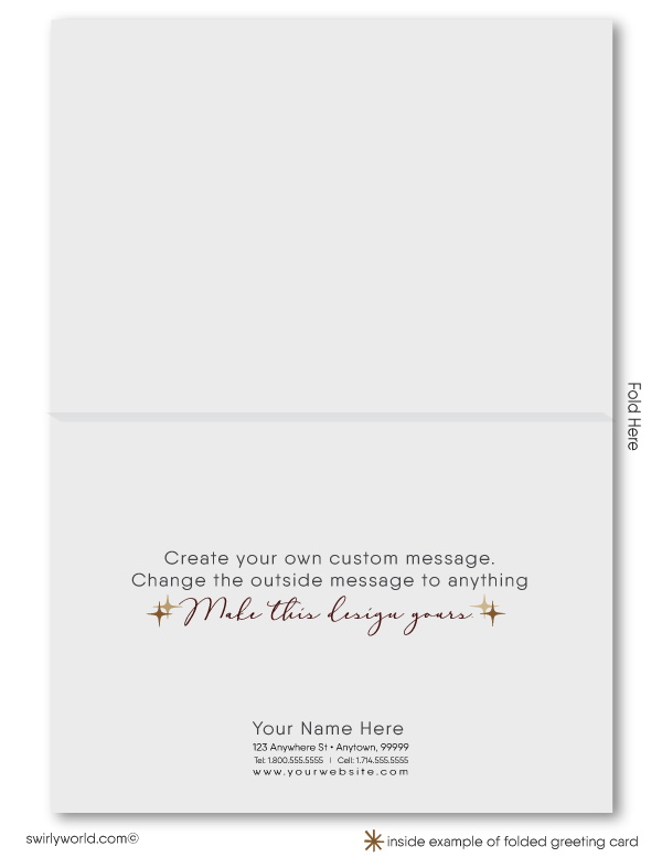 Mid-Century Modern Furniture Thank You Note Cards for Architects, Designers, Realtors.