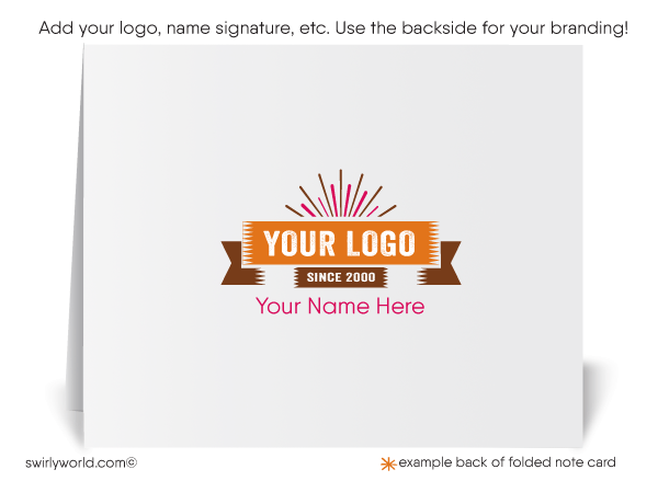 Retro Atomic Mid-Century Modern Design Thank You Note Cards