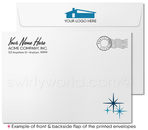 Retro Mid-Century Modern Design Note Cards