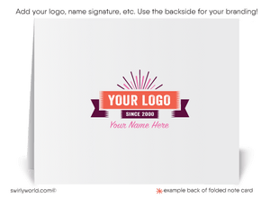 1960's Retro Mid-Century Atomic Modern Design Pattern Thank You Note Cards