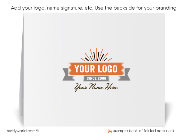 1960's Atomic Retro Mid-Century Mod Design Thank You Pattern Note Cards