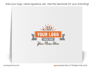 1960's Atomic Retro Mid-Century Mod Design Thank You Pattern Note Cards