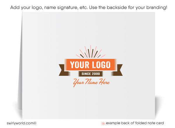 Retro Mid-Century Modern Atomic Tiki Surf Pattern Thank You Note Cards