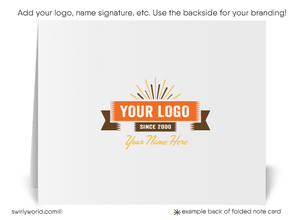 Retro Atomic Mid-Century Modern Design Thank You Note Cards