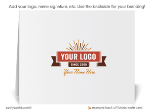 Retro Atomic Mod 1960s Mid-Century Modern Design Thank You Note Cards