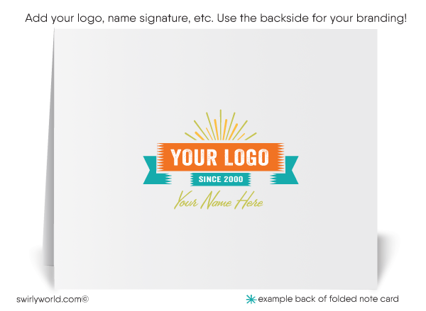 Starburst Atomic Retro Modern Mid-Century Pattern Note Card Design