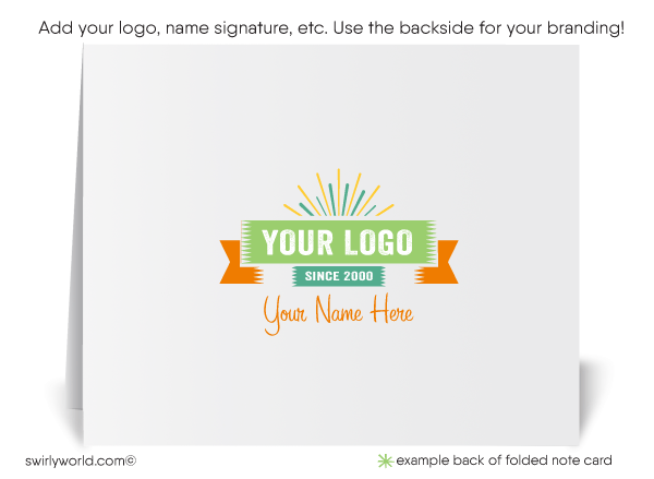 Mod Circles Atomic Retro Mid-Century Pattern Thank You Note Cards