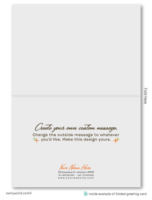 Eames Atomic Retro Mod Mid-Century Modern Design Pattern Thank You Note Cards