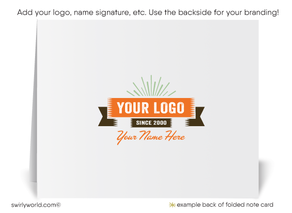 Eames Atomic Retro Mod Mid-Century Modern Design Pattern Thank You Note Cards