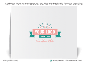 Pink Atomic Retro Mod Mid-Century Design Pattern Thank You Note Cards