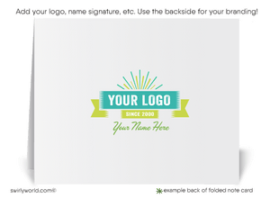 Green Retro Mid-Century Modern Atomic Tiki Surf Pattern Thank You Note Cards