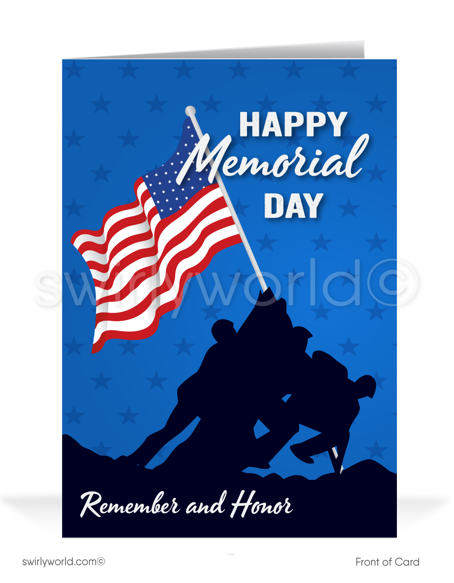 Remember Those Who Served Happy Memorial Day Cards
